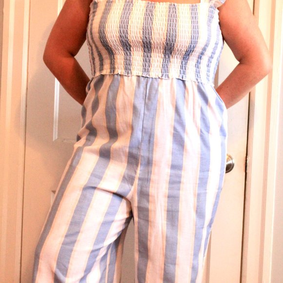 ASOS DESIGN shirred frill sleeve jumpsuit - Picture 5 of 5